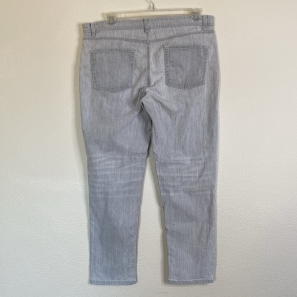 Eileen Fisher Gray Denim jeans Sz 14 EUC - Picture 6 of 7